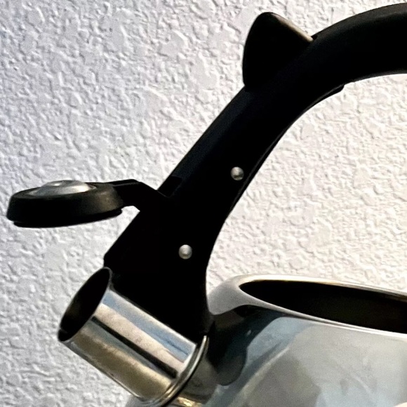 Whistling Tea Kettle Home Basics 3 Liter Brushed Stainless Steel, Coffee Hot Tea - Picture 4 of 4